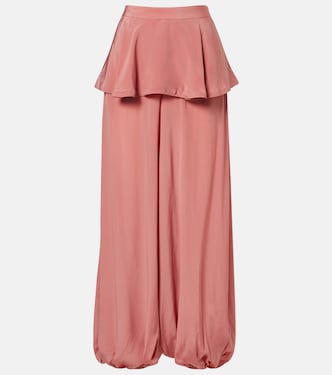 Solid Peplum balloon pants | Adriana Degreas
