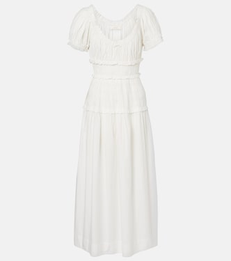 Leanne cotton poplin midi dress | Dôen