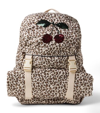 Clover leopard-print sequined backpack | Konges Sløjd