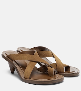 Sandalen Strap aus Veloursleder | Phoebe Philo