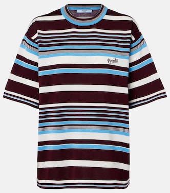 Striped cotton T-shirt | Prada