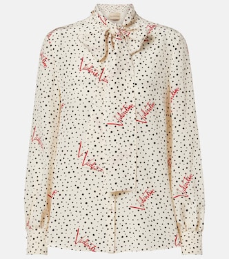 Plus De Pois silk crêpe de chine shirt | Valentino Garavani