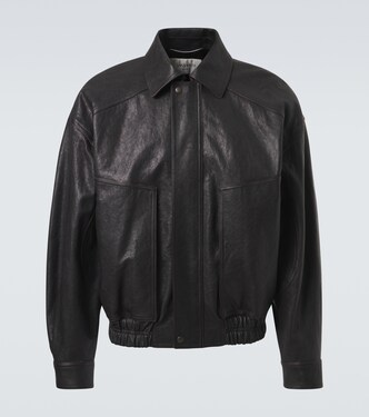 Leather blouson jacket | Saint Laurent
