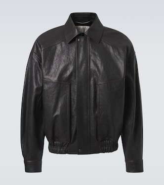 Leather blouson jacket | Saint Laurent