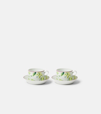 Impero set of 2 teacups and saucers | Ginori 1735