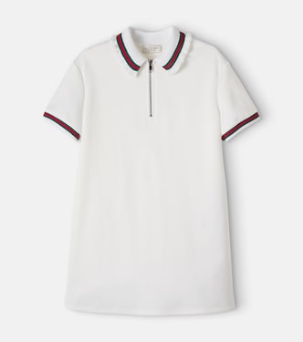 Polokleid Web Stripe aus Piqué | Gucci Kids