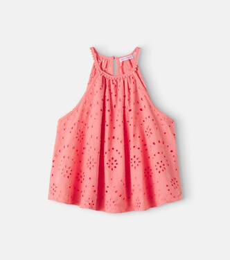 Cleo broderie anglaise cotton top | Poupette St Barth Kids