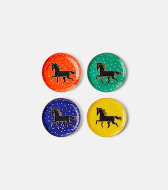 Cheval set of 4 porcelain coasters | Jonathan Adler
