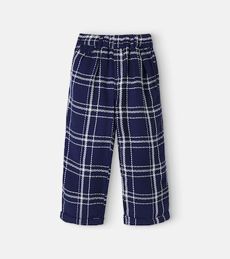 Boone checked cotton straight pants | The New Society