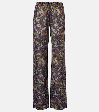 Printed wide-leg pants | Dries Van Noten