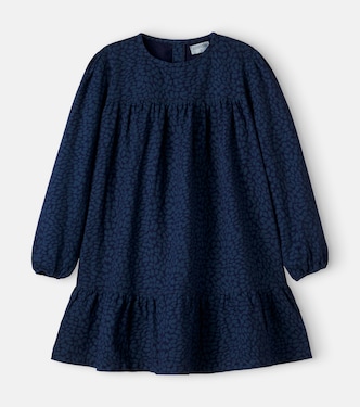 London printed denim dress | Cozmo