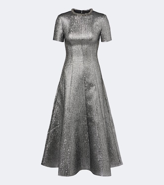 Lamé jacquard maxi dress | Roland Mouret
