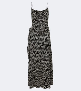Silvanie silk-blend twill midi dress | Dôen