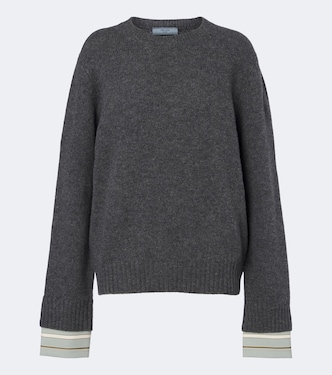 Layered wool and cashmere sweater | Prada