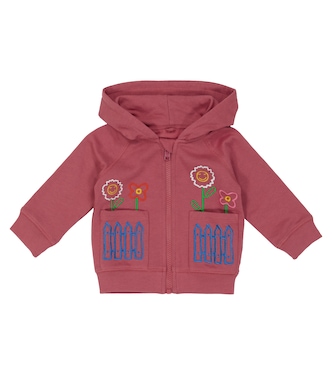 Embroidered zipped hoodie | Stella McCartney Kids