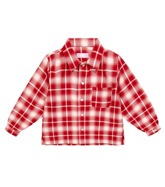 Checked cotton flannel shirt | ERL Kids