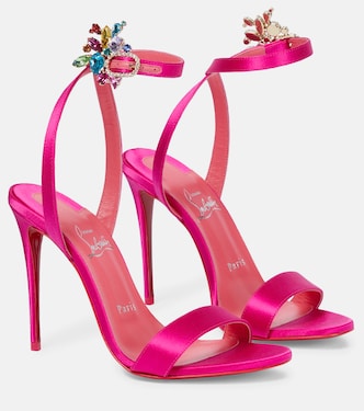 Goldie Joli 100 satin sandals | Christian Louboutin