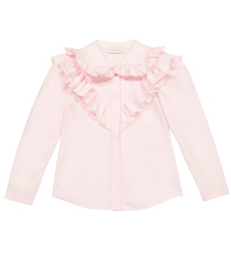 Cotton poplin shirt | Monnalisa