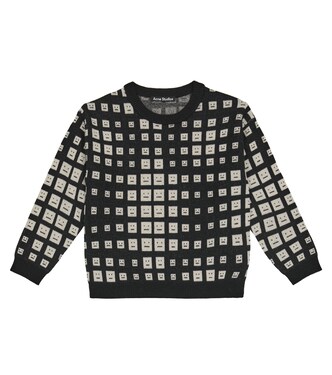 Face Pullover aus Wolle | Acne Studios Kids
