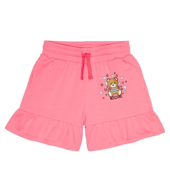 Teddy Bear cotton-blend jersey shorts | Moschino Kids