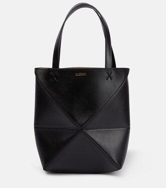 Tote Bag Puzzle Fold Mini aus Leder | Loewe