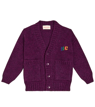 Big B wool-blend cardigan | Bobo Choses
