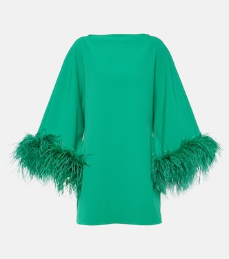 Arama feather-trimmed minidress | Safiyaa