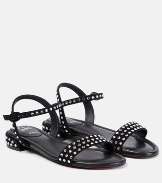 Sweet Jane Strass Boum suede sandals | Christian Louboutin