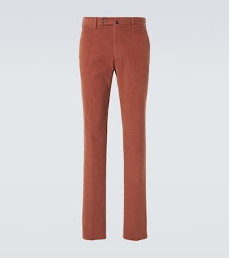 Cotton corduroy straight pants | Slowear