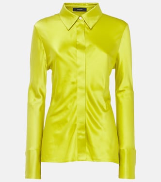 Brunel silk satin blouse | Joseph