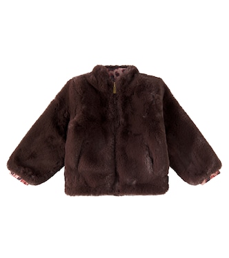 Reversible faux shearling bomber jacket | Scotch & Soda Kids