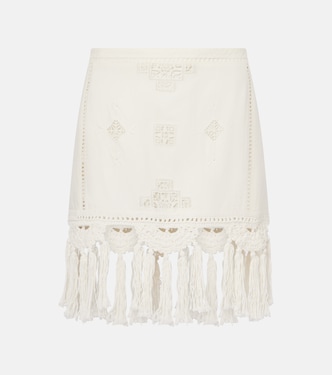 Minifalda Sandra de macramé de algodón | Isabel Marant