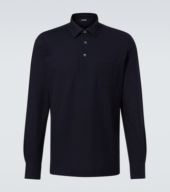 Logo cotton polo shirt | Zegna