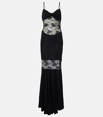 Paneled lace gown | Nina Ricci