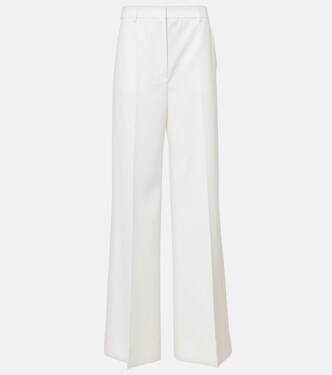Pantalon ample à taille haute en laine | Stella McCartney