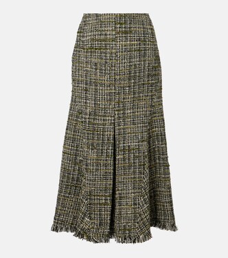 Tweed midi skirt | Erdem