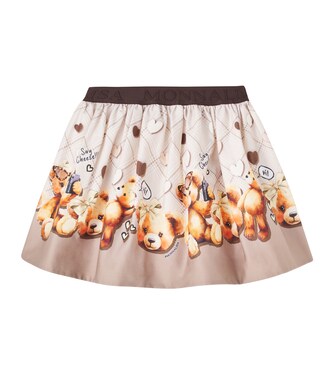 Printed cotton-blend skirt | Monnalisa