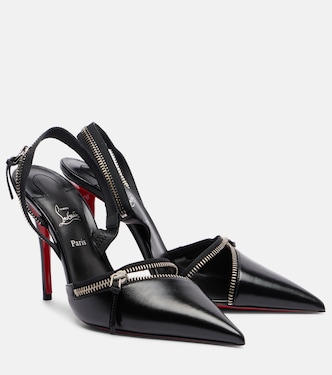 Slingyzip 100 leather slingback pumps | Christian Louboutin