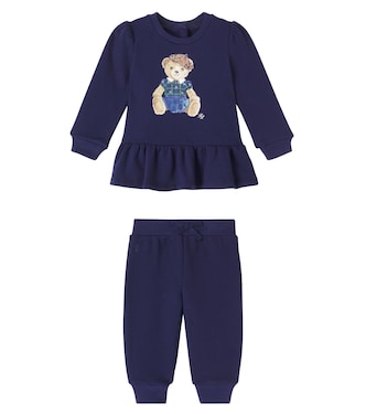 Baby cotton-blend top and sweatpants | Polo Ralph Lauren Kids