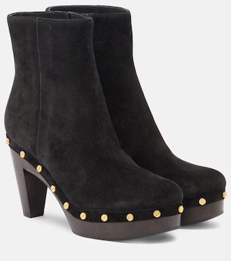 Ankle Boots Gavi aus Veloursleder | Veronica Beard