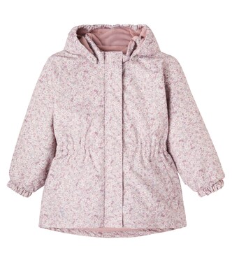 Petra floral ski jacket | Wheat