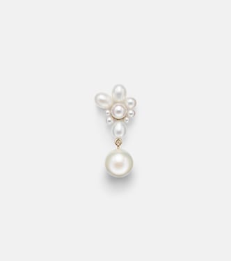 Amis Fleur 14kt gold single earring with freshwater pearls | Sophie Bille Brahe