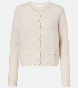 Veste en laine mélangée et crochet | Frame