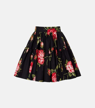Floral cotton miniskirt | Dolce&Gabbana