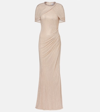 Maxikleid mit Kristallen | Self-Portrait