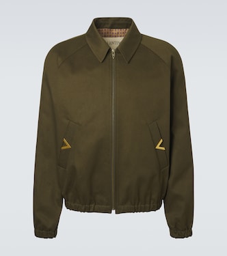 VGold cotton gabardine blouson jacket | Valentino