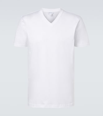 Riviera cotton jersey T-shirt | Sunspel