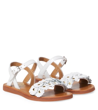 Plagette Multi Flo leather sandals | Pom d'Api