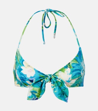 Top de bikini floral con lazo | Chloé