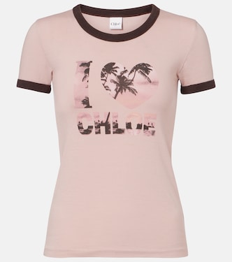 Camiseta de algodón estampada | Chloé